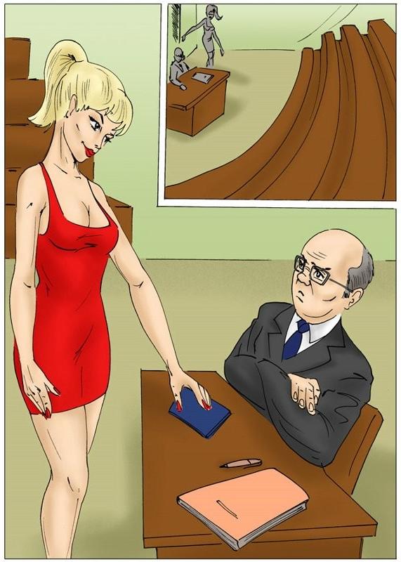 12P Dickgirl fucking boss comic
