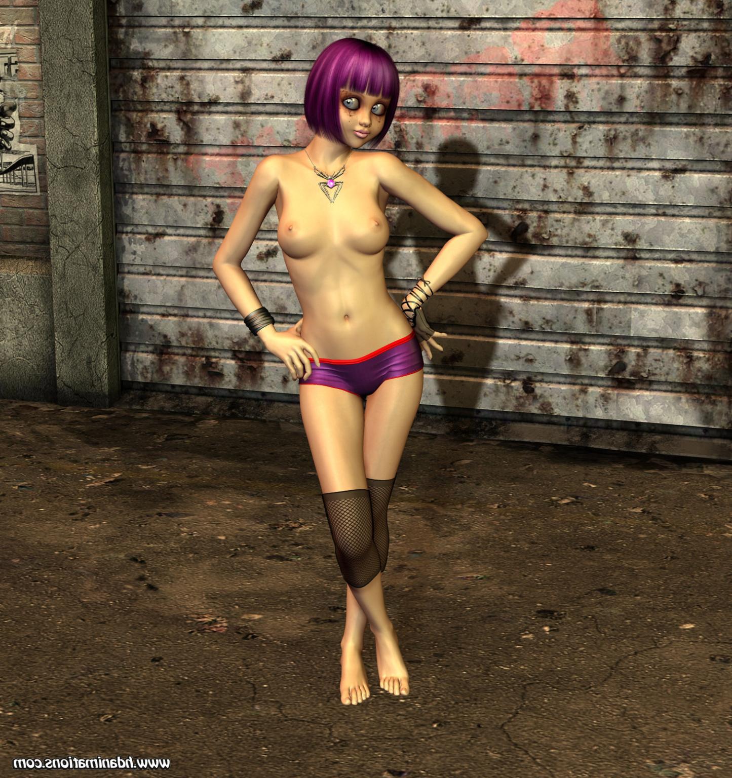 12P Anime style teen 3d nude