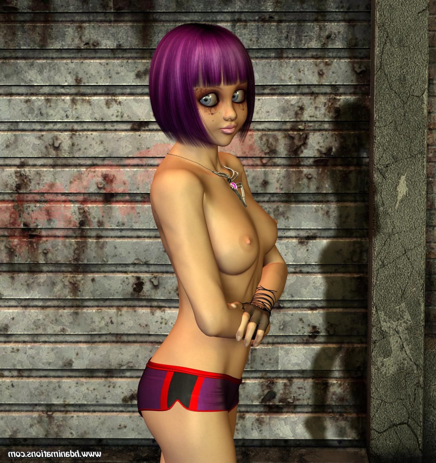 12P Anime style teen 3d nude
