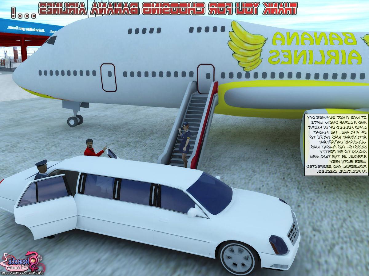 12P 3d shemale stewardess sex on plane