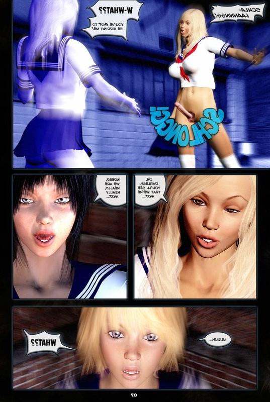 14P Futanari schoolgirls sex