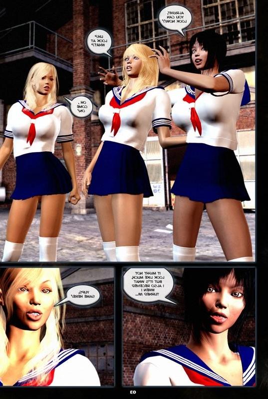 14P Futanari schoolgirls sex