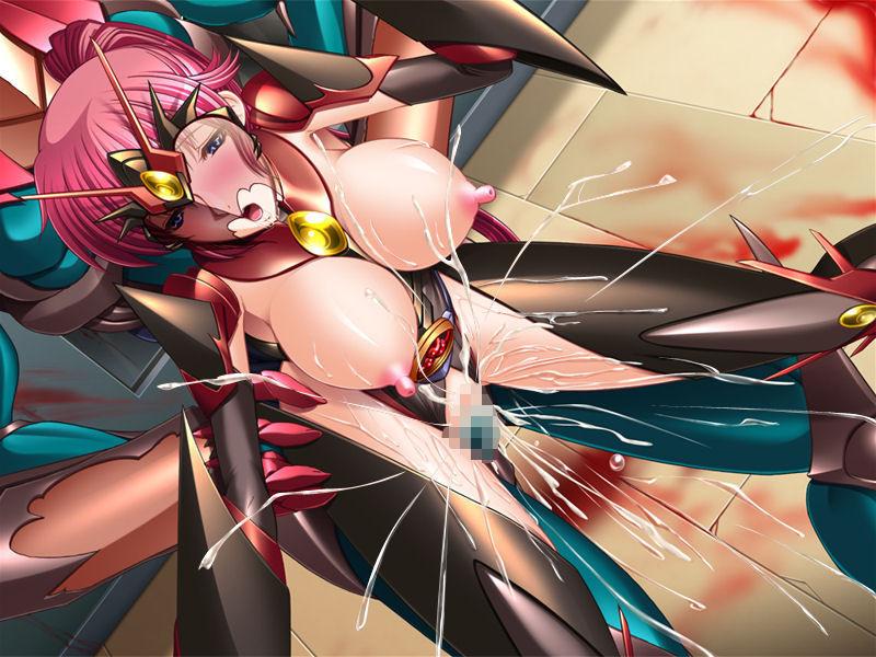 14P Big booty anime heroines take big tentacles in their tight asses