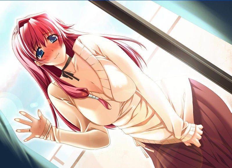 14P Big milky anime titties fall out of her skimp little bathing suit