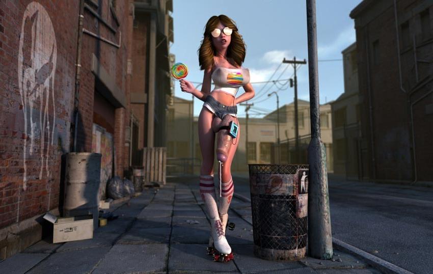 14P Hentai dickgirls in shorts