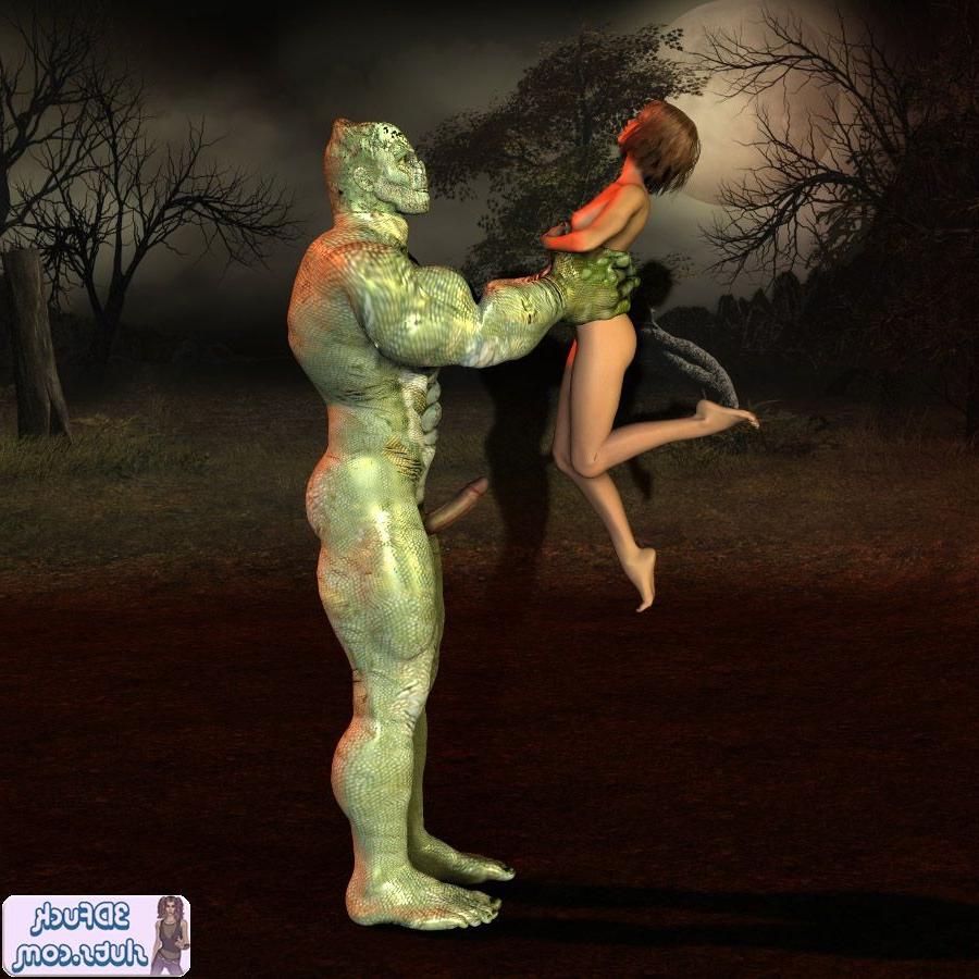 16P 3D toon girl fucked by giant monster