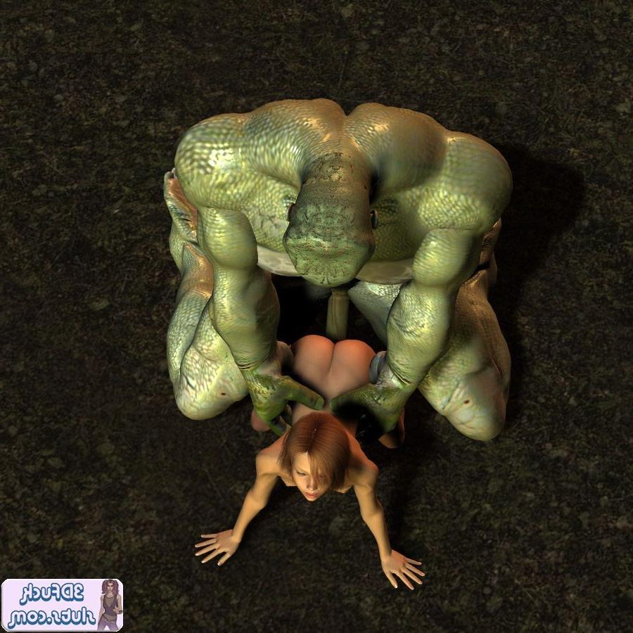 16P 3D toon girl fucked by giant monster