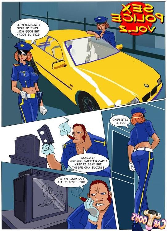 10P Cartoon cops blow dickgirl