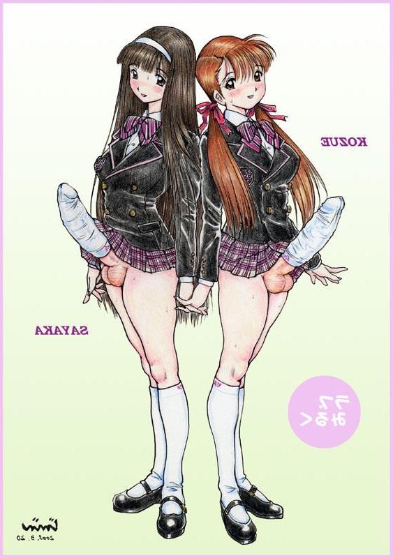 16P Anime shemales cock covered