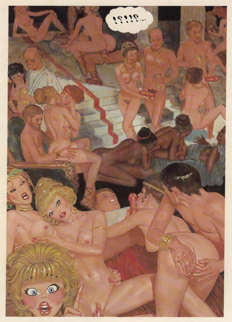 12P Raunchy porn comix with group fuck