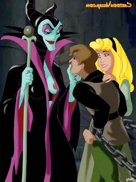 12P The evil witch and Aurora have captured Prince Phillip, and will use him as thei