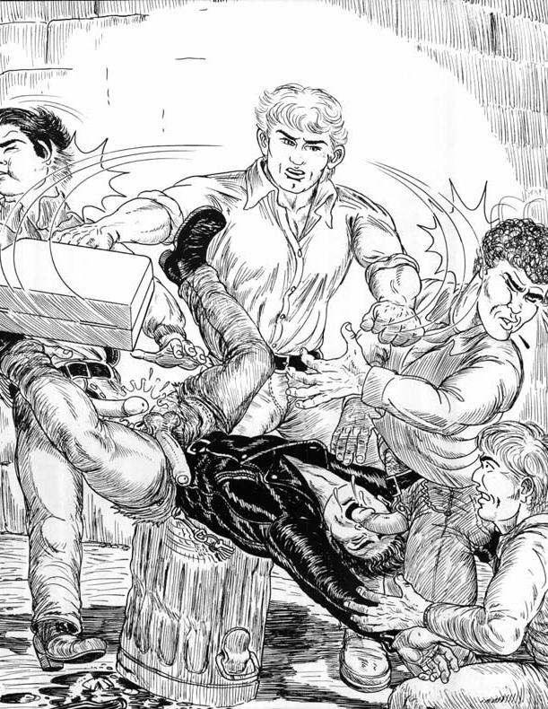 12P Street guys wildly ravish the comics ass