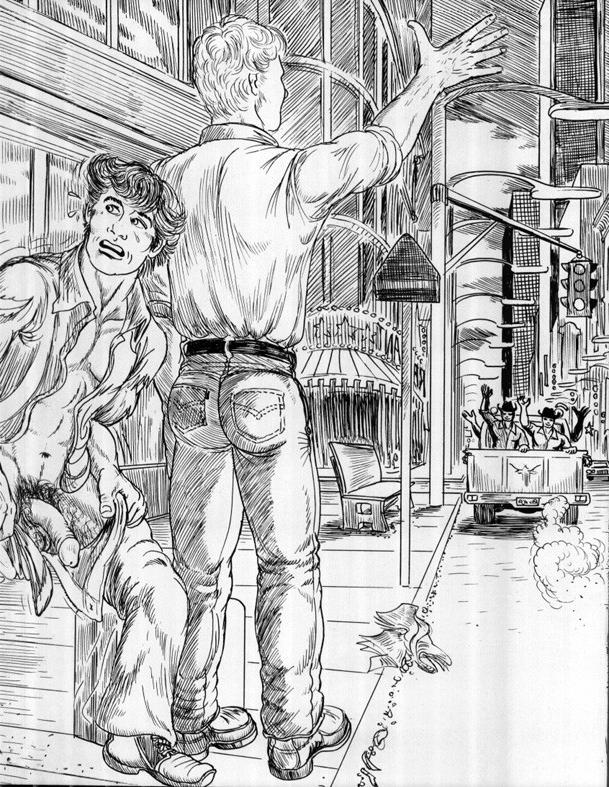 12P Street guys wildly ravish the comics ass