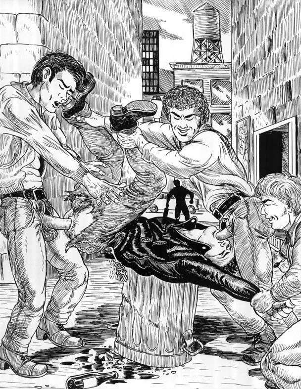 12P Street guys wildly ravish the comics ass