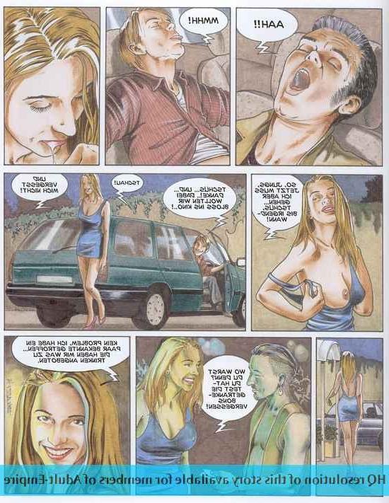 12P Drawn dude chases the girl and fucks her hard