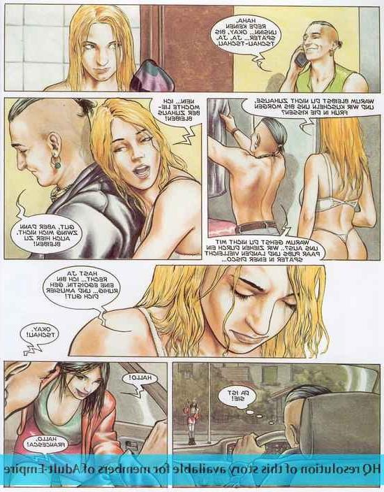12P Drawn dude chases the girl and fucks her hard