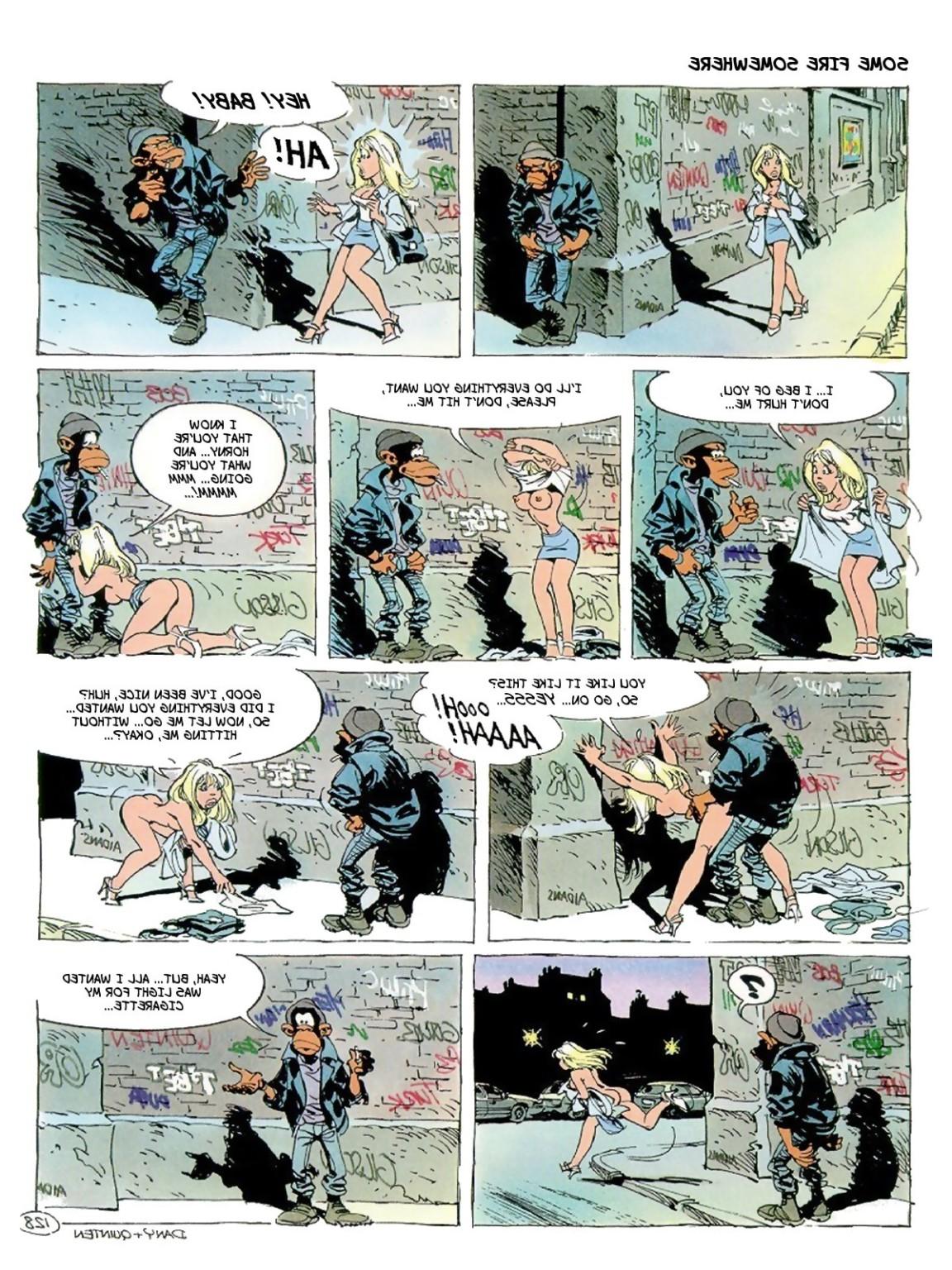 12P Comics blowjob and sex for street bandit