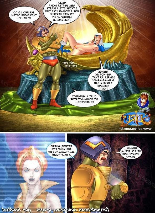 12P Strong dude fucks two hot ladies in porn comics