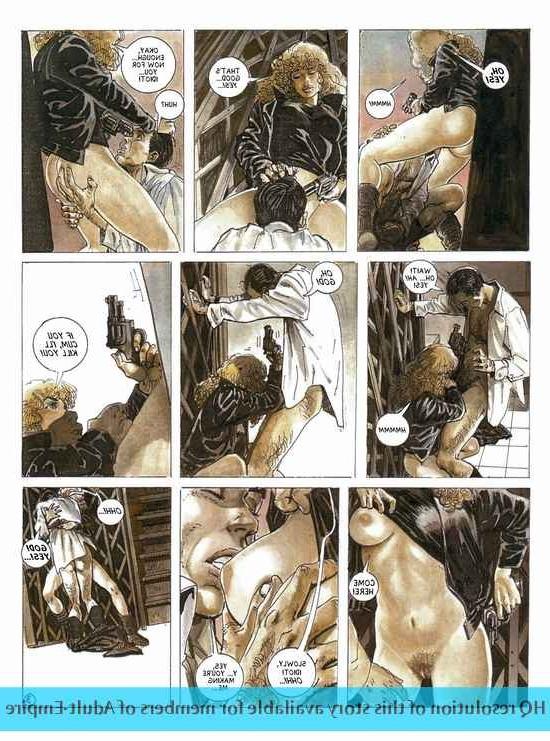 12P Strong dude fucks two hot ladies in porn comics