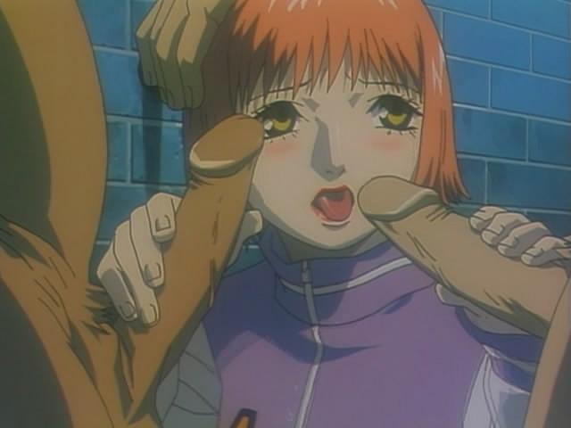 12P Kinky anime with two guys filling doll with sperm