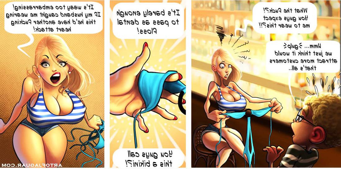 16P Adult Comic Of Hot Big Tit Bikini Milf Working A New Summer Job