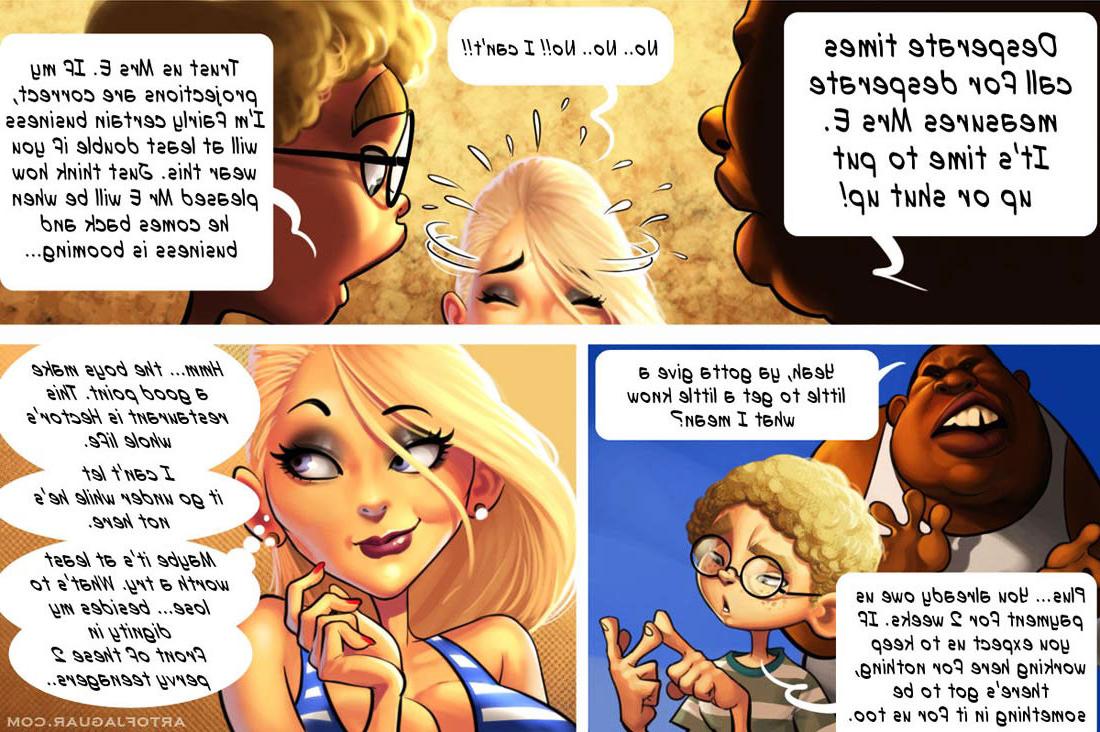 16P Adult Comic Of Hot Big Tit Bikini Milf Working A New Summer Job