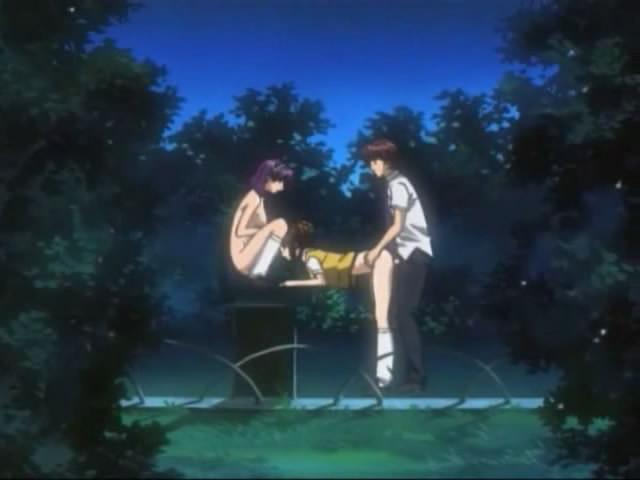 12P Horny couple does crazy poses in the dirty anime