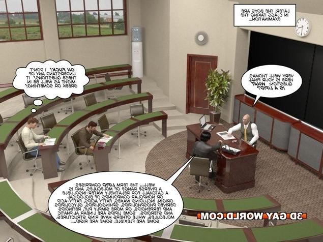 16P Cunning student 3D gay comics male hentai cartoons anime gay