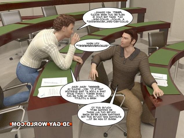 16P Cunning student 3D gay comics male hentai cartoons anime gay
