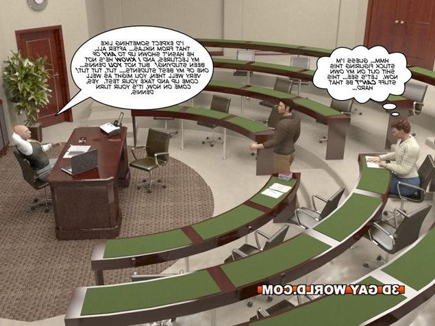 16P Cunning student 3D gay comics male hentai cartoons anime gay