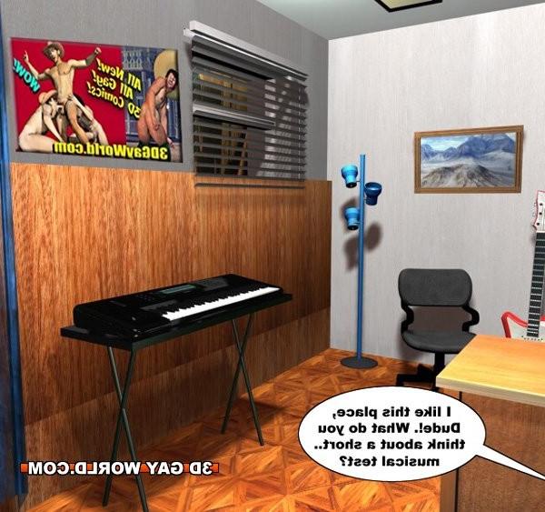 16P Gay rock stars orgy 3D gay comix male hentai cartoons anime