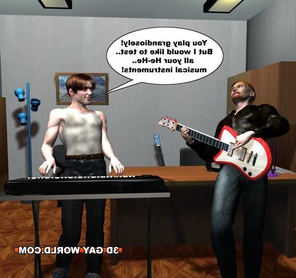 16P Gay rock stars orgy 3D gay comix male hentai cartoons anime
