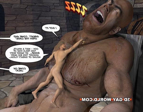 16P Gay giant cock macrophile 3D comics gay hairy bear dick hentai
