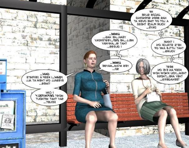 8P Unzufriedene reife Hausfrau, 3D-Porno-Comics, öffentliches Interracial