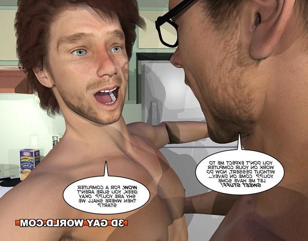 16P 3D gay hentai comics young college boyfriend anime cartoon