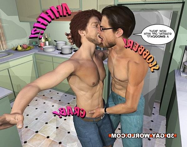 16P 3D gay hentai comics young college boyfriend anime cartoon
