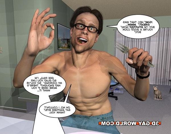 16P 3D gay hentai comics young college boyfriend anime cartoon