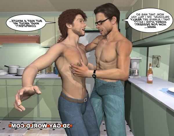 16P 3D gay hentai comics young college boyfriend anime cartoon