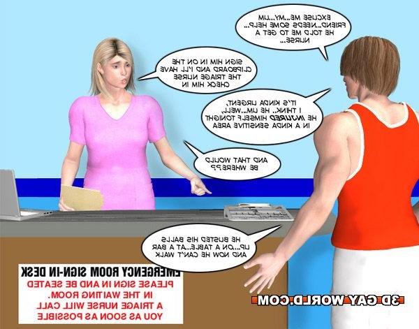 16P Bedside manners of gay doctor 3D hentai comics gay medical fetis
