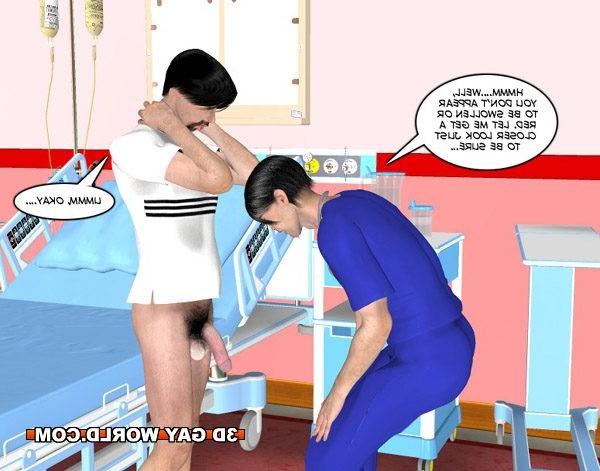16P Bedside manners of gay doctor 3D hentai comics gay medical fetis