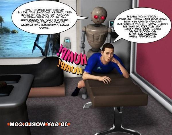 16P Gay scifi adventures 3D gay comics anime cartoon hunk man dude