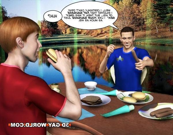 16P Gay scifi adventures 3D gay comics anime cartoon hunk man dude