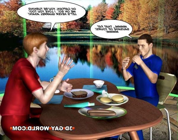 16P Gay scifi adventures 3D gay comics anime cartoon hunk man dude