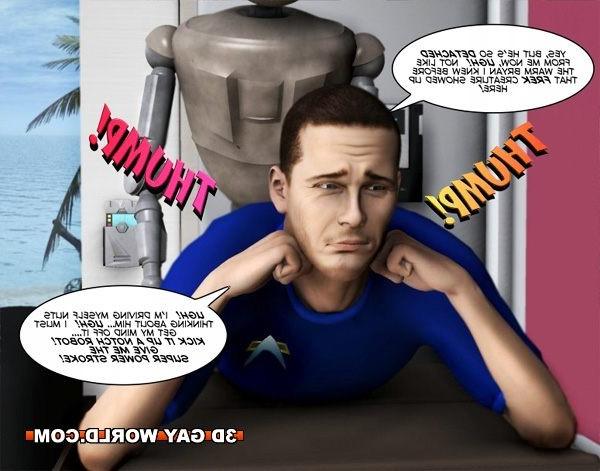 16P Gay scifi adventures 3D gay comics anime cartoon hunk man dude