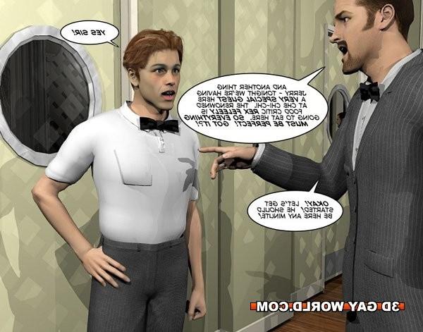 16P Pleasing gay customer 3D gay comics male anime cartoons hentai