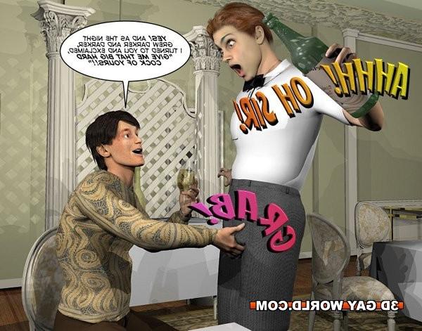 16P Pleasing gay customer 3D gay comics male anime cartoons hentai