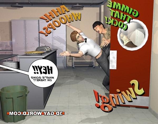 16P Pleasing gay customer 3D gay comics male anime cartoons hentai