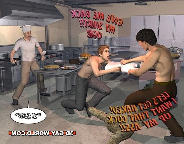 16P Pleasing gay customer 3D gay comics male anime cartoons hentai