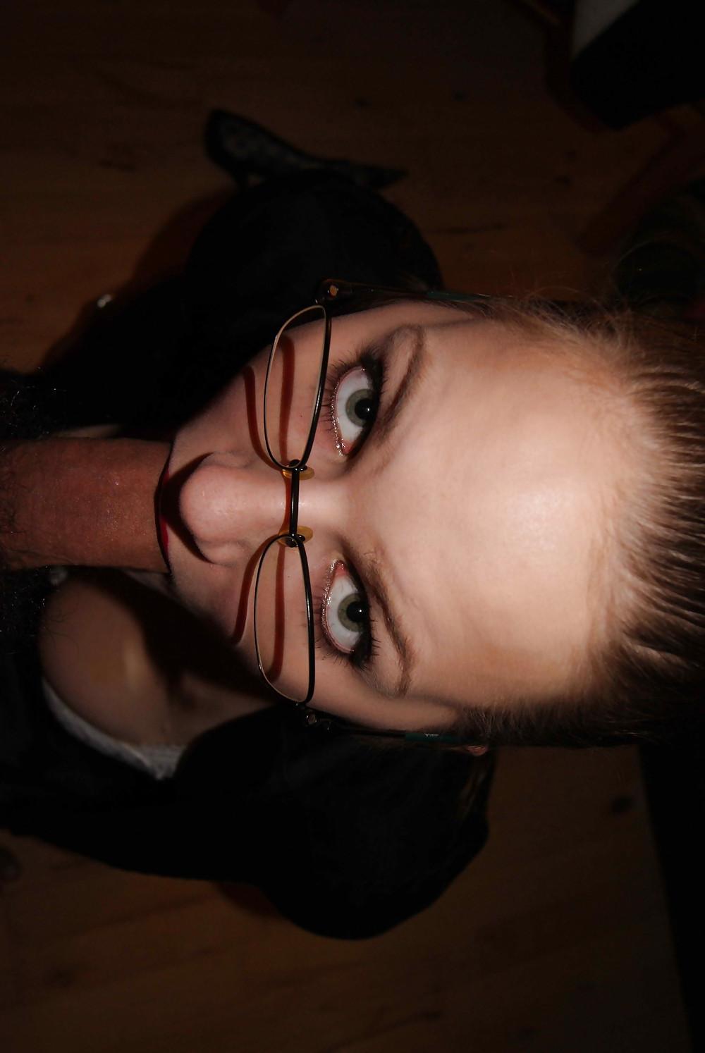 25P CUM ON GLASSES