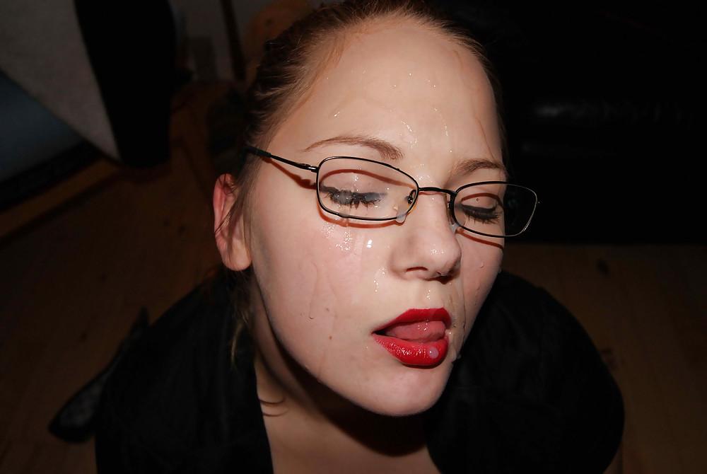25P CUM ON GLASSES